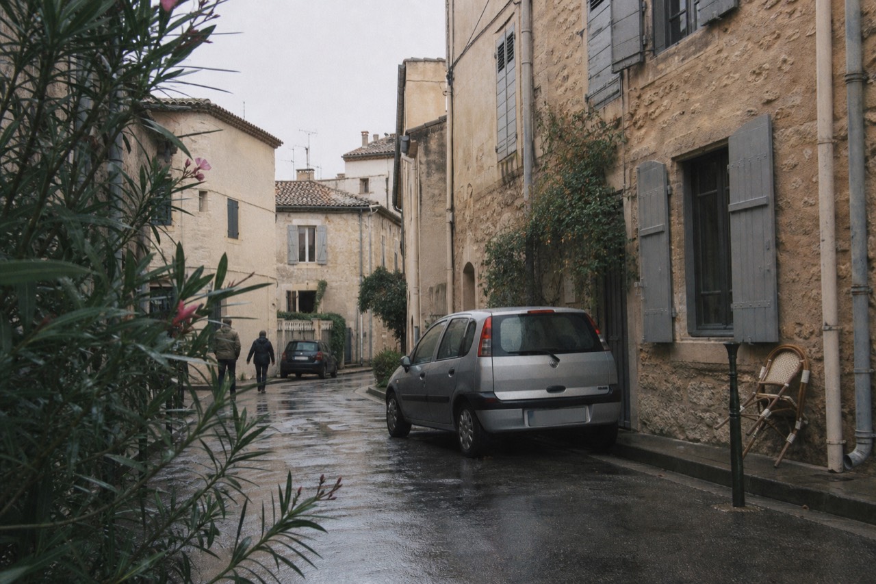 Avignon and Aix-en-Provence street scenes, no text, no logos, no people